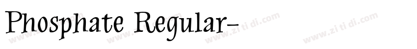Phosphate Regular字体转换